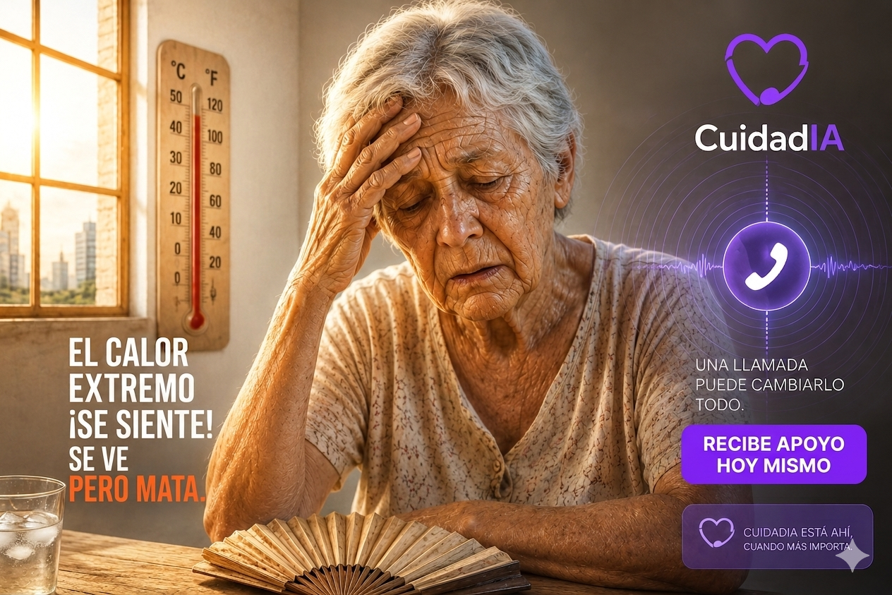 El calor extremo se ve pero mata — Campaña Verano CuidadIA